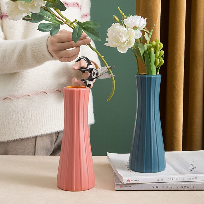 Nordic Style Plastic Imitation Glaze Vase Living Room