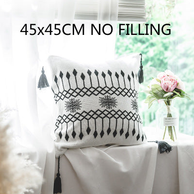 Knitted Woolen Blanket and Pillowcase Home Furnishing