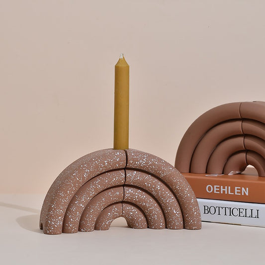 Indian Simple Modern Terrazzo Red Bookend Ornaments