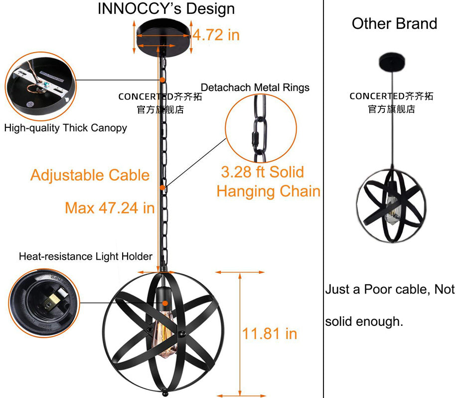 Nordic Retro Minimalist Decorative Chandelier