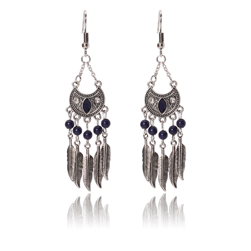 Ethnic Style Earrings Yunnan Ethnic Minority Miao Ethnic Group Hakka Element Earrings Hy-7331-1