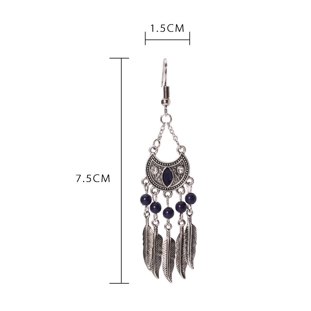 Ethnic Style Earrings Yunnan Ethnic Minority Miao Ethnic Group Hakka Element Earrings Hy-7331-1