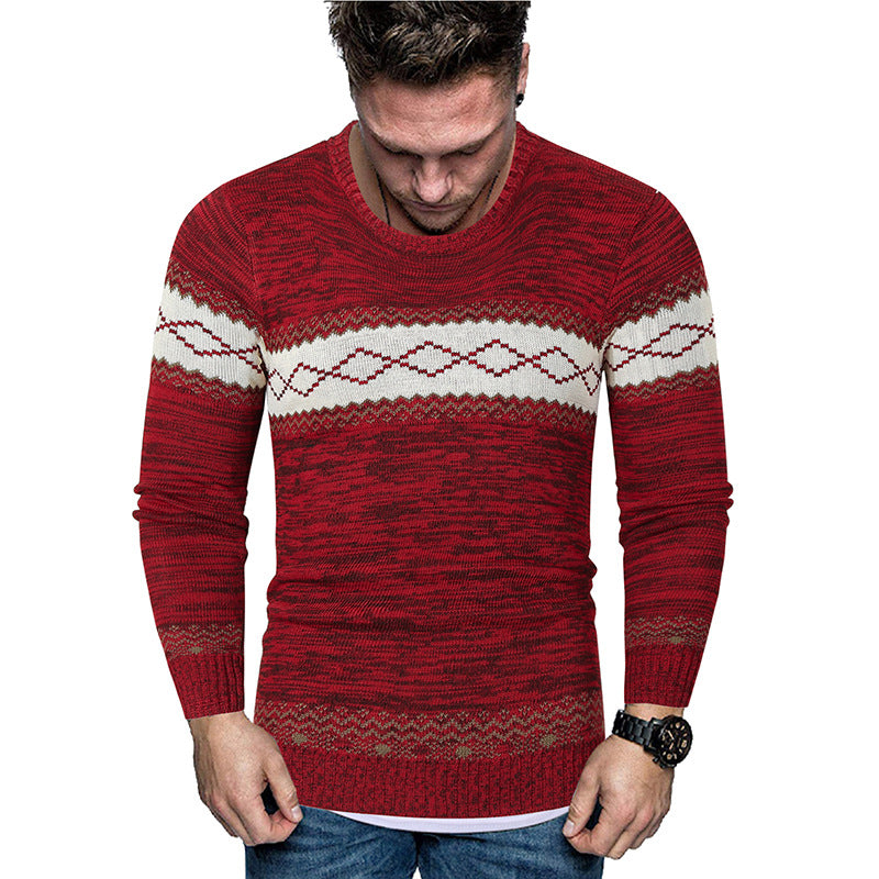 New Sweater Casual All Match Round Neck Pullover Knitted Sweater