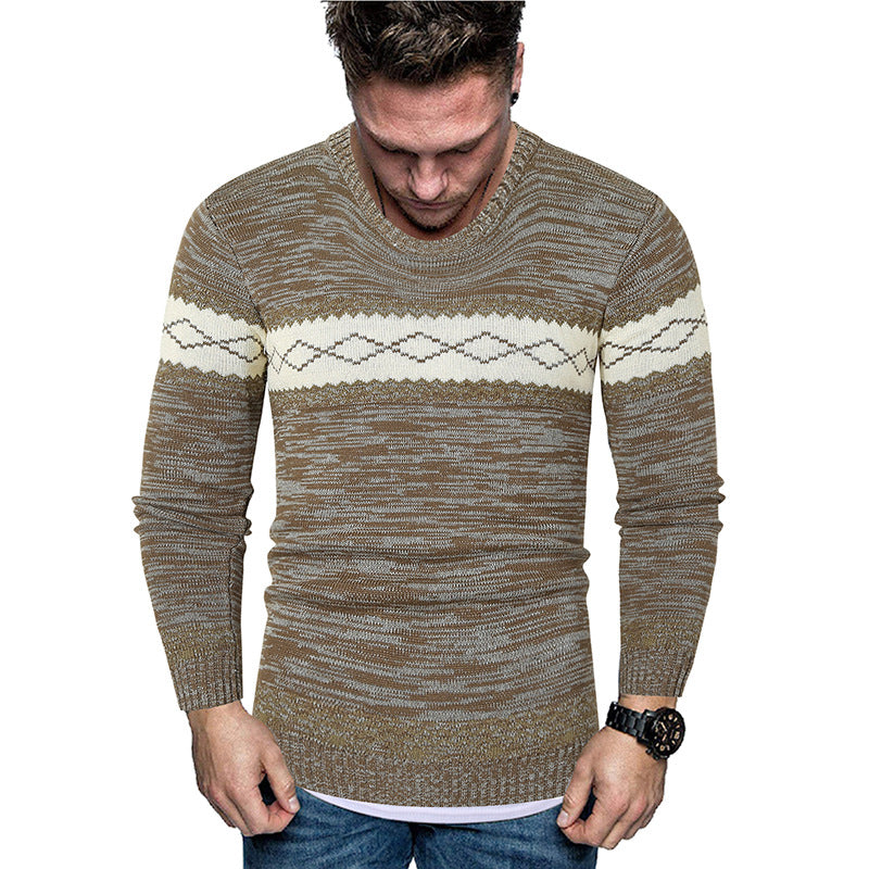 New Sweater Casual All Match Round Neck Pullover Knitted Sweater