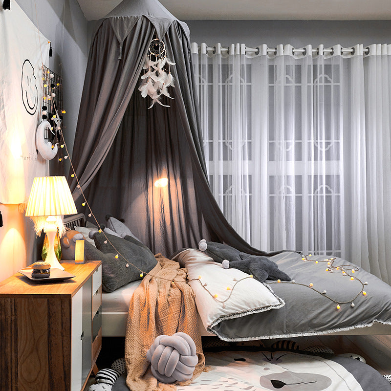 Dome Crib Curtain Shading Wind Curtain Decorative Mosquito Net Installation