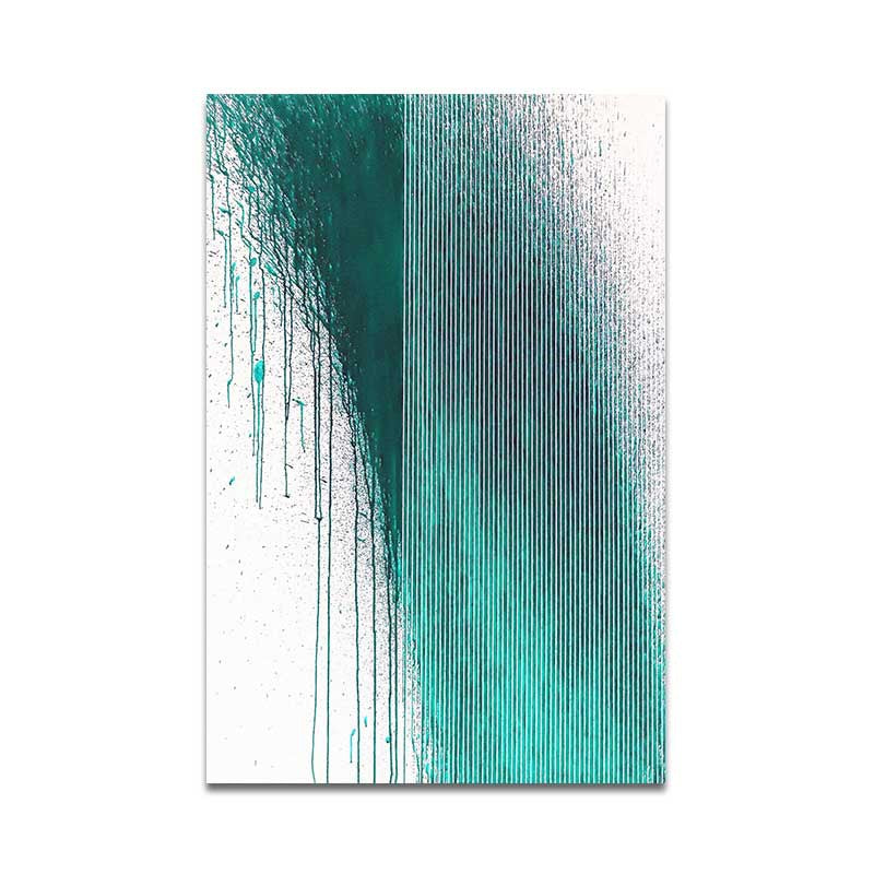 Nordic Minimalist Style Abstract Line Canvas Painting