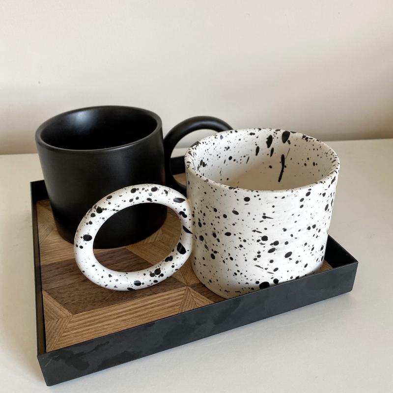Niche Coffee Cup Nordic Ink Dot Cup Ceramic