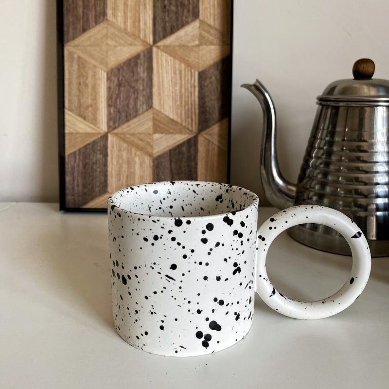 Niche Coffee Cup Nordic Ink Dot Cup Ceramic