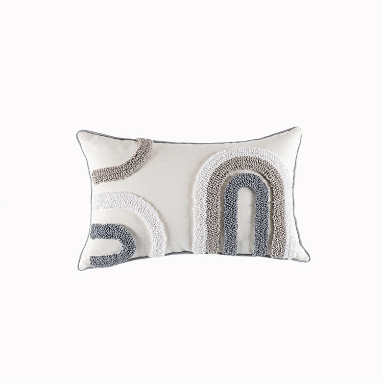 Tufted Loop Pile Pillowcase Modern Minimalist Nordic Style Cushion Cover