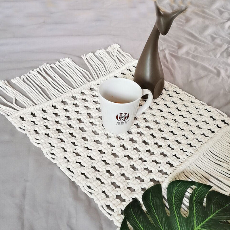 Nordic Home Hand-woven Mat Photography Props