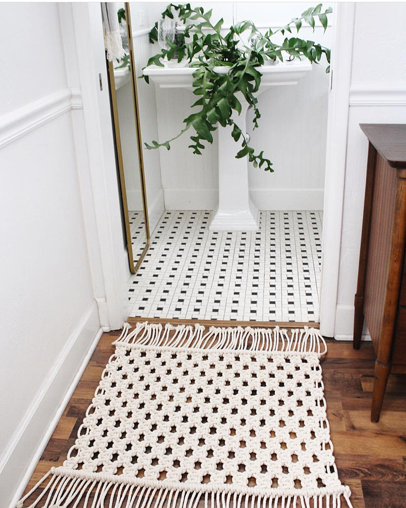 Nordic Home Hand-woven Mat Photography Props