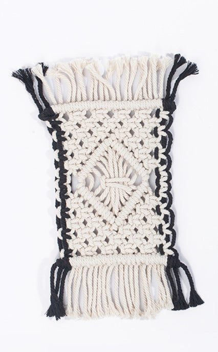 Ins Nordic Bohemian Hand-woven Coaster Table