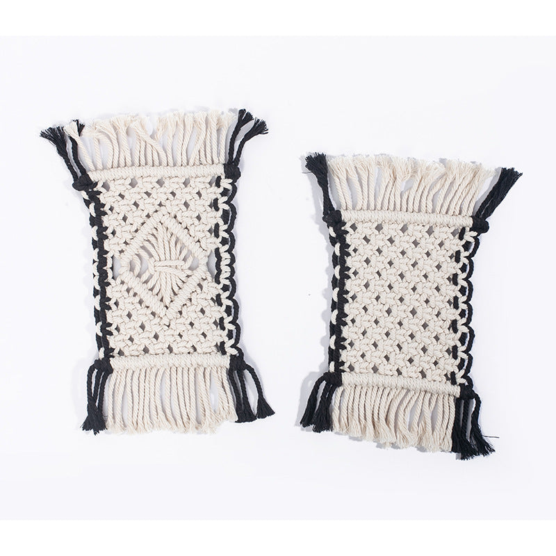 Ins Nordic Bohemian Hand-woven Coaster Table