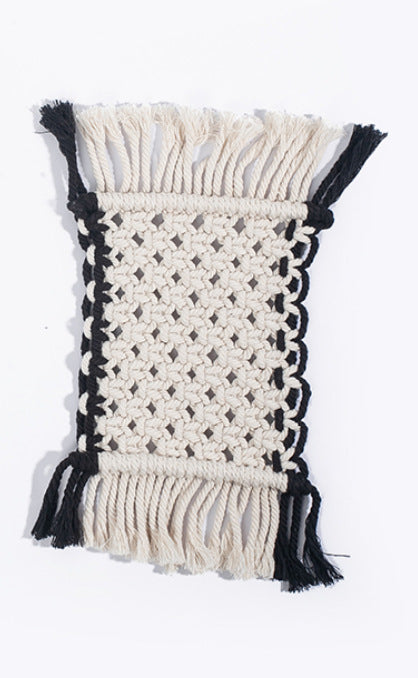 Ins Nordic Bohemian Hand-woven Coaster Table