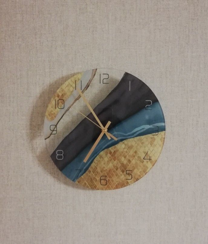 Nordic Marble Light Luxury Wall Clock Living Room