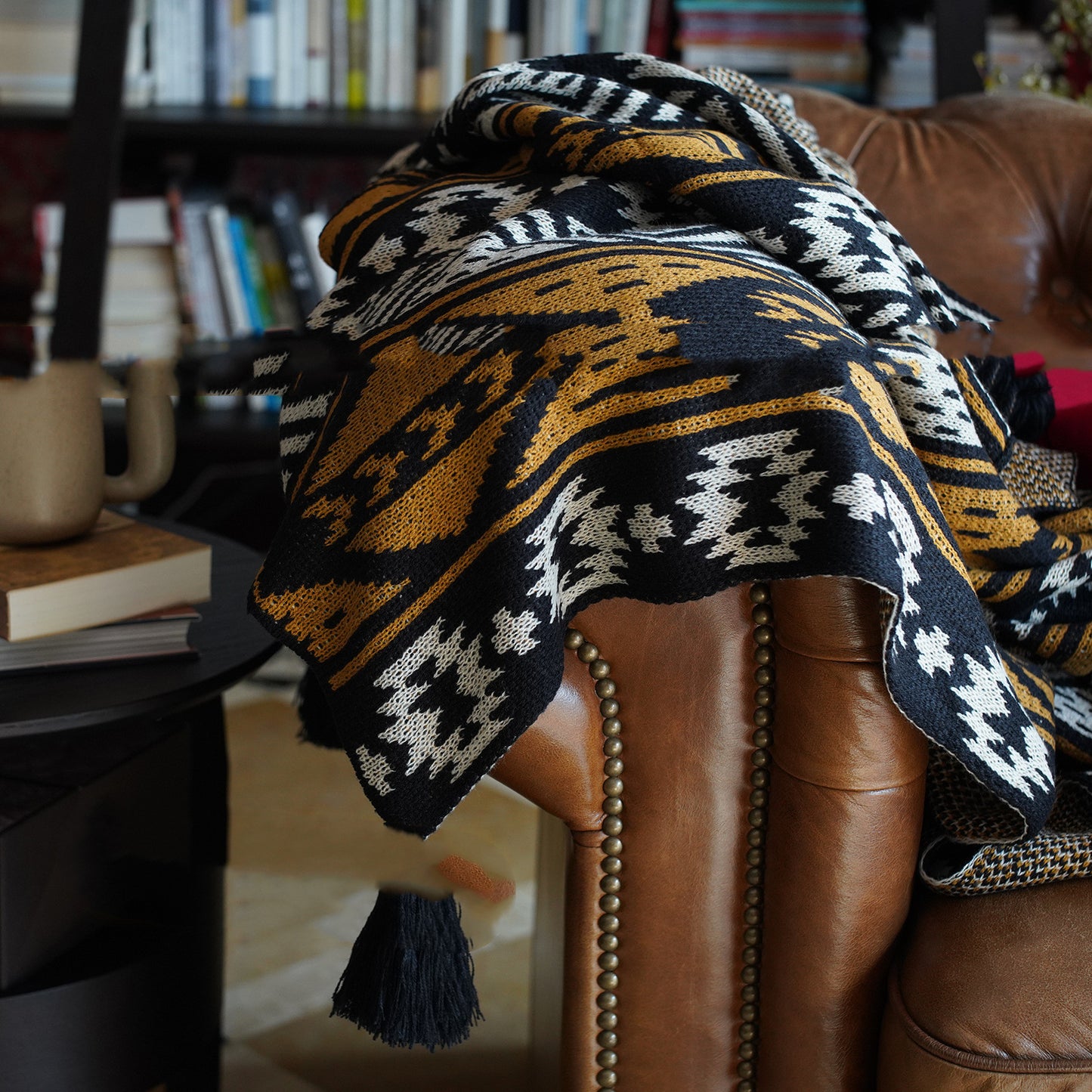 Midnight Of Pumpkin Carriagefilm Black Sofa Cover Blanket Export Quality Skin Friendly Knitting Blanket Lunch Break Blanket