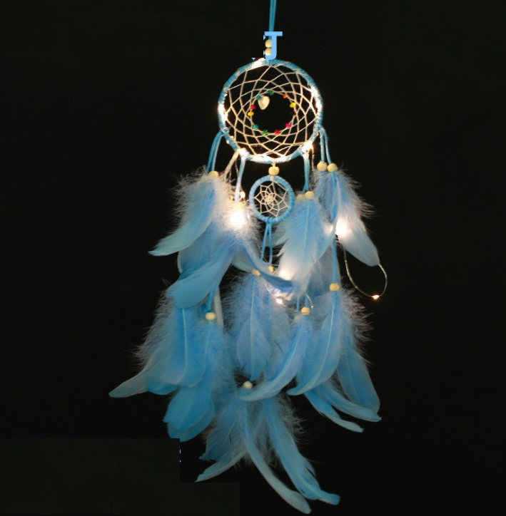 Indian Dreamcatcher Creative Gift Ornaments Girl Heart Dreamcatcher Pendant Birthday Gift Handmade Wind Chimes