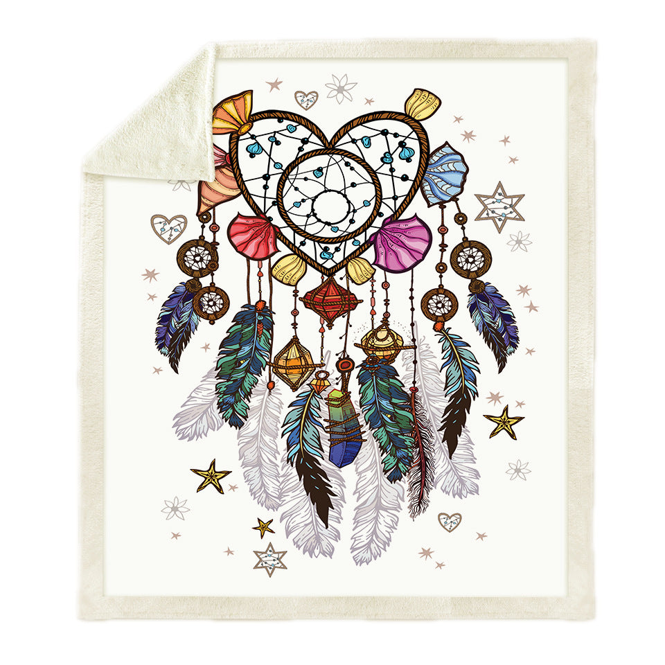 Fashionable digital printing dream catcher blanket