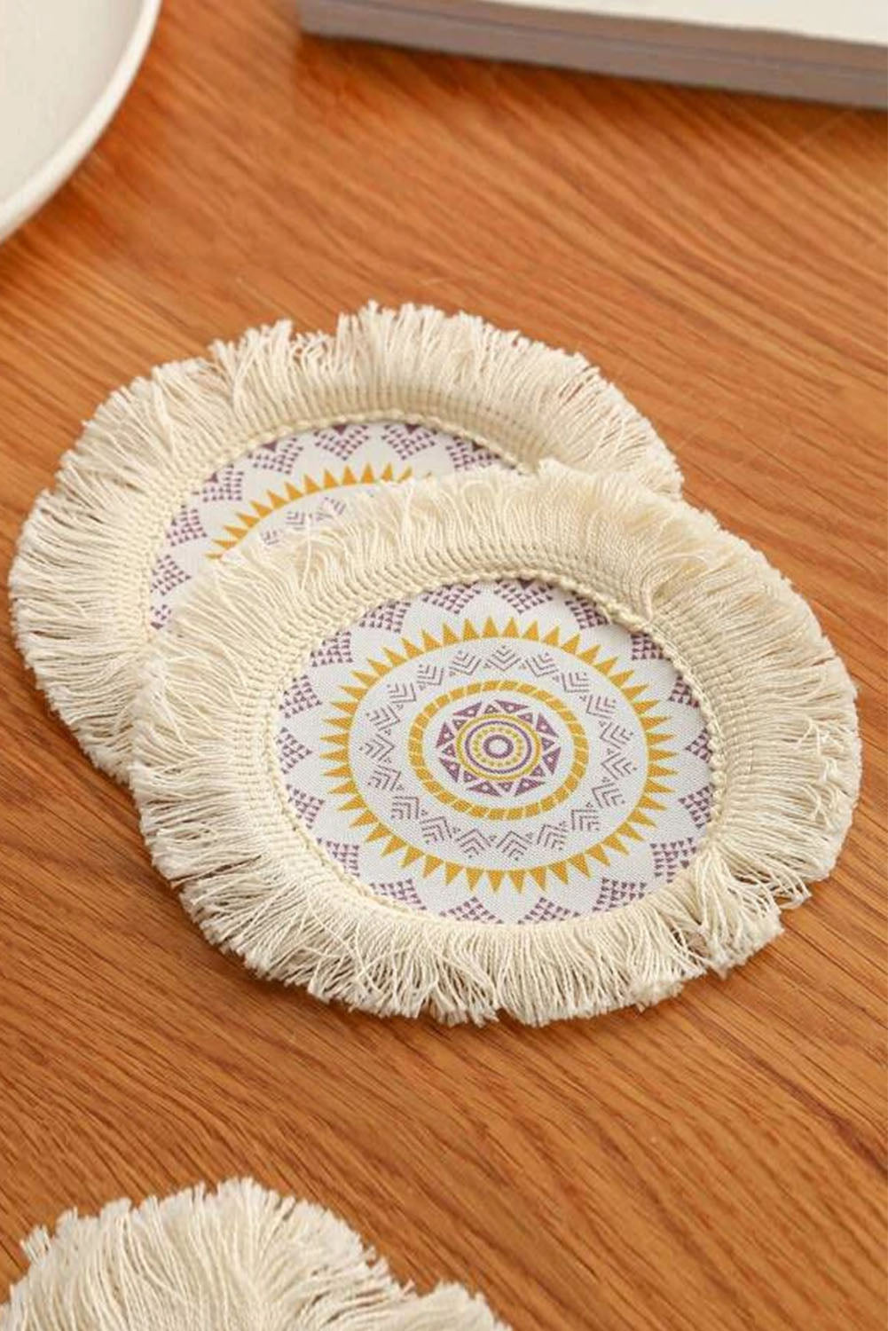Bohemian Fringe Round Coaster  35cm*35cm