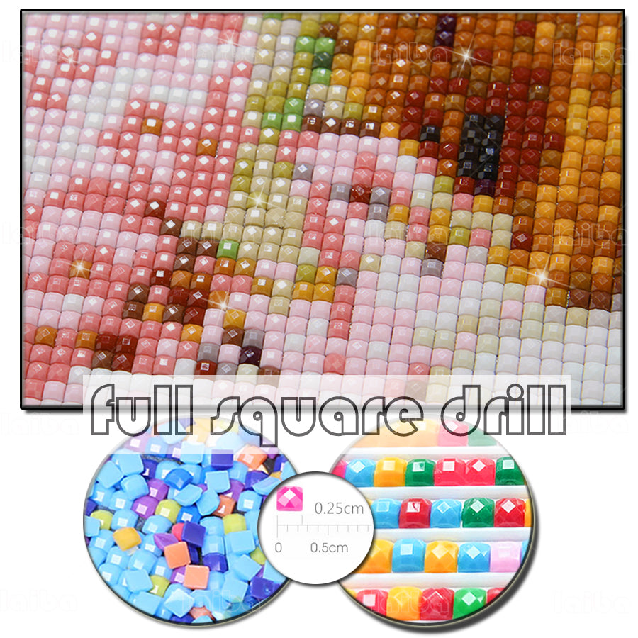 Abstract Diamond Painting Colorful Feather Cross Stitch Square Or Round Embroidery