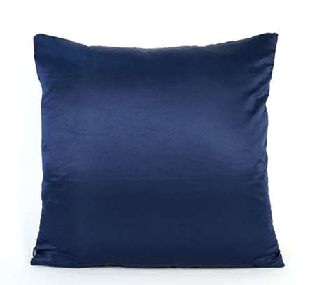 Dark blue arched plain pillow