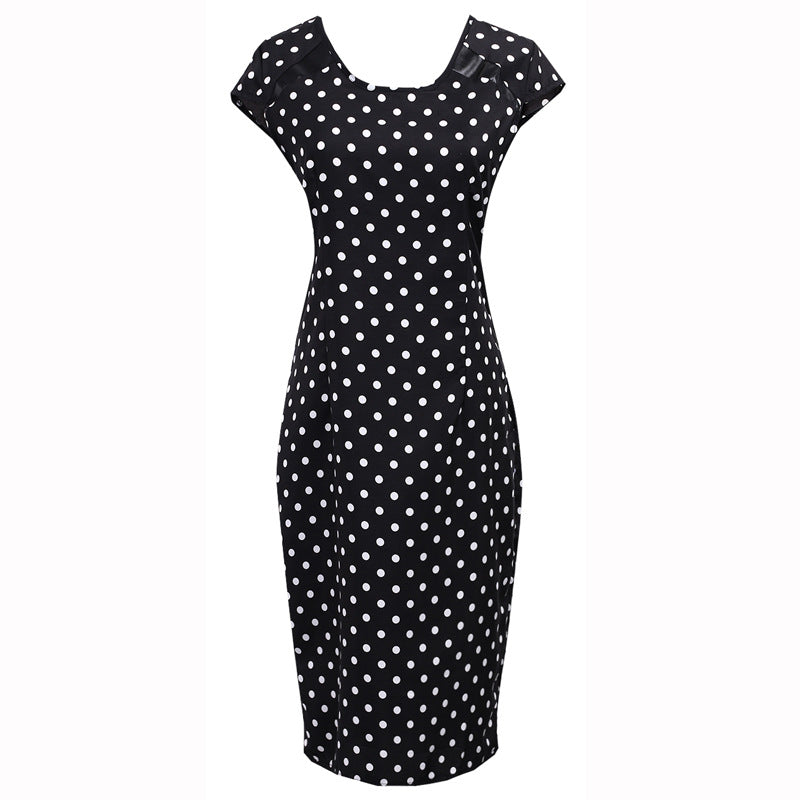 USA SIZE Fashion square collar sexy slim feather print bag hip dress pencil skirt