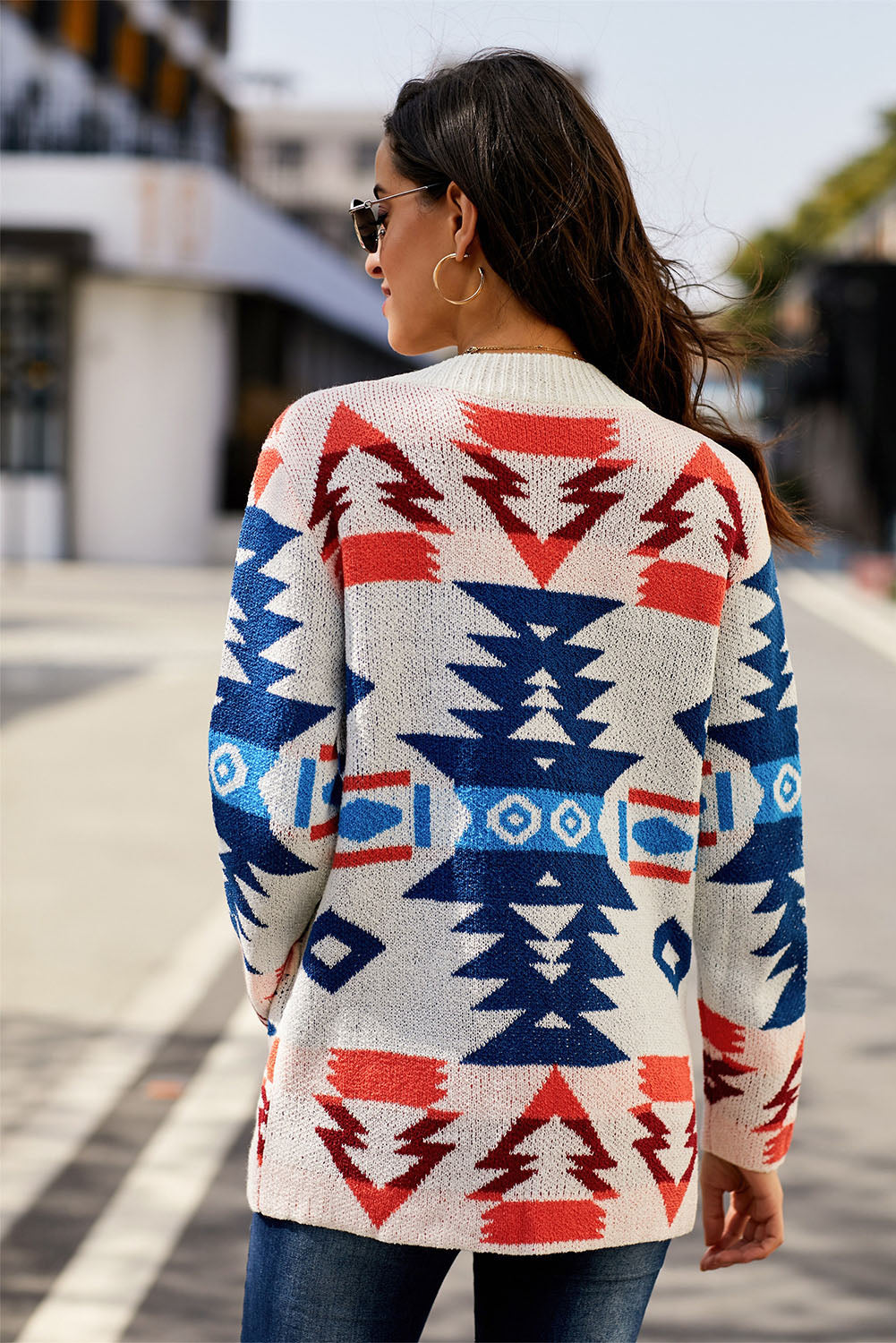 Moraga Pocketed Aztec Cardigan