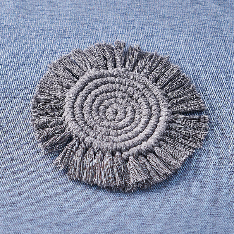 Nordic Hand-woven Cotton Decoration Coaster