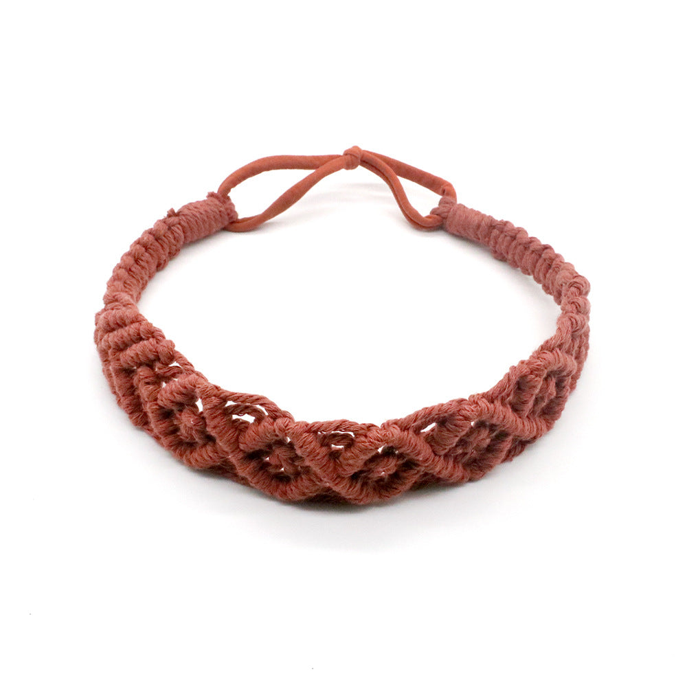 New Boho Hand Braided Cotton Rope Headband