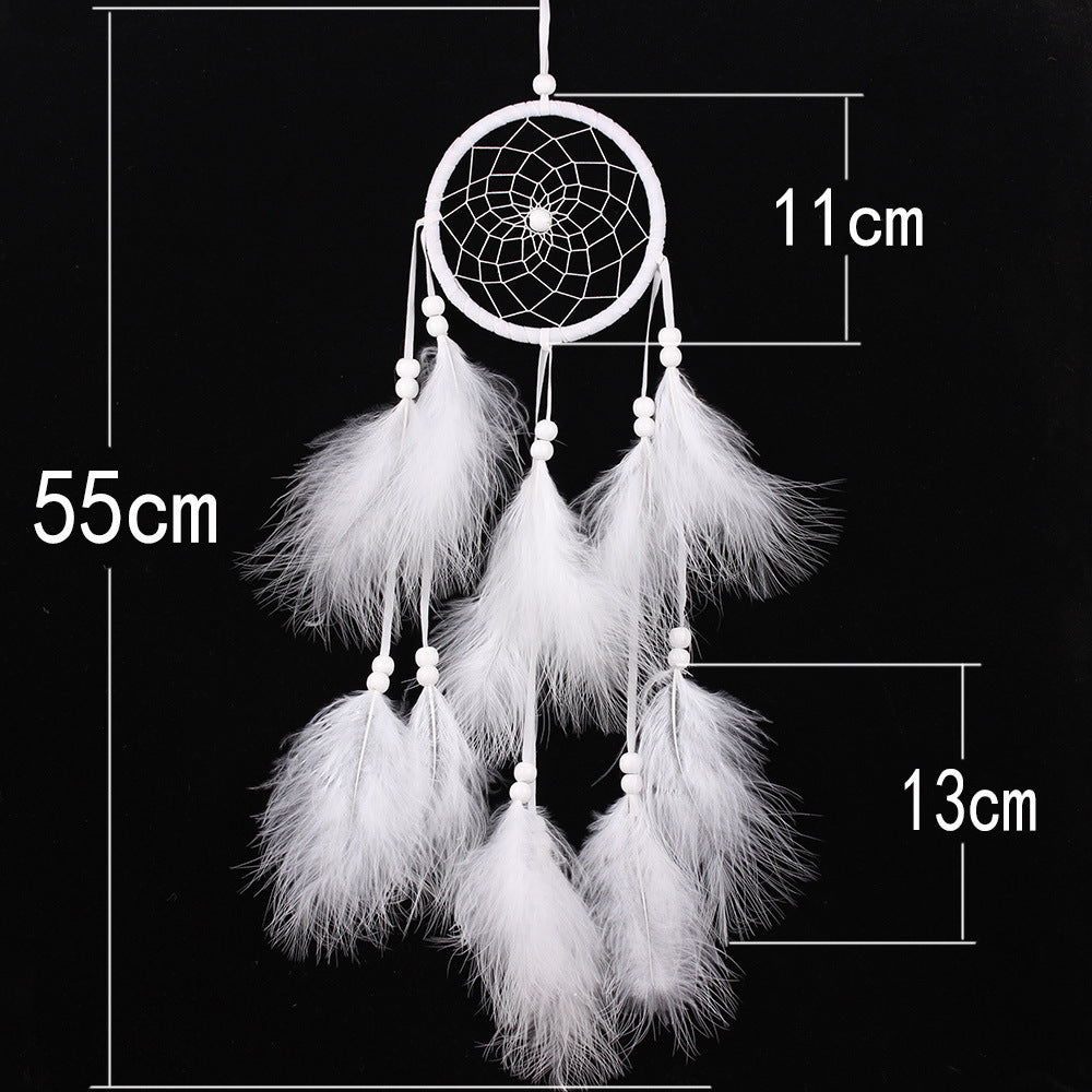 Creative Feather Wind Chimes Ornaments Dreamcatcher