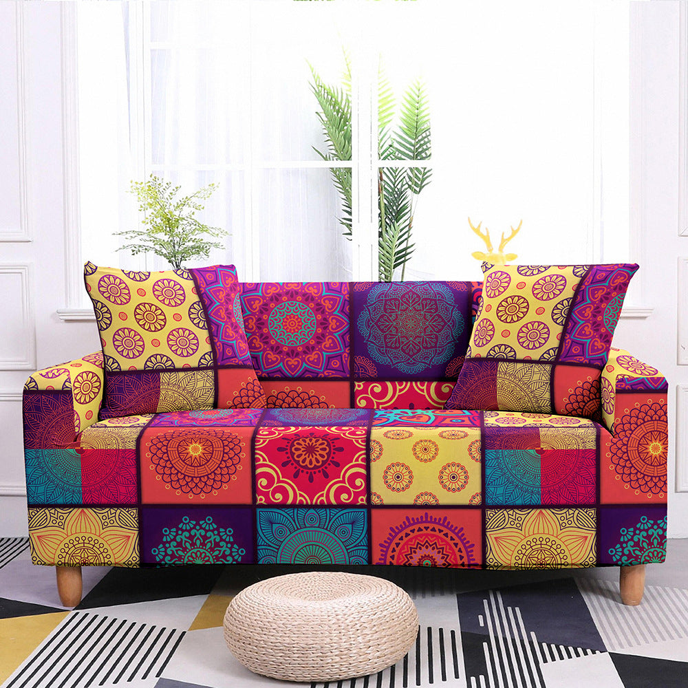 Boho Style Sofa All-inclusive Non-slip Elastic Cover
