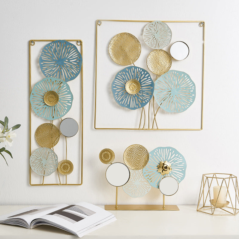 Nordic wrought iron metal pendant