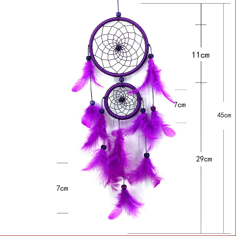 Handmade Ornament Hanging Living Room Decorative Feather