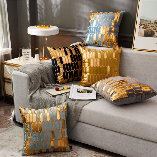 Bedside cushion cover Nordic ins bronze pillow cover