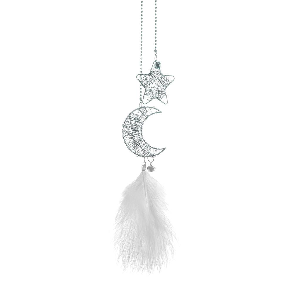 Feather dream catcher pendant