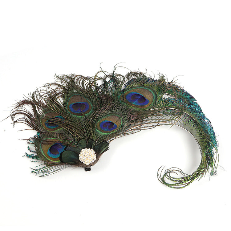 European And American Retro Peacock Feather Hairpin