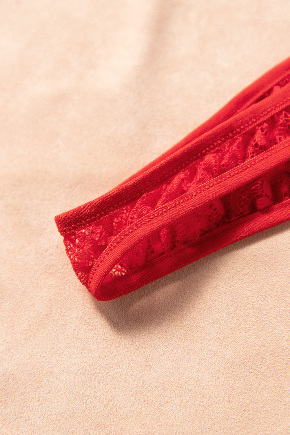 Lace V Neck Long Sleeve Sexy Sheer Open Front Negligee