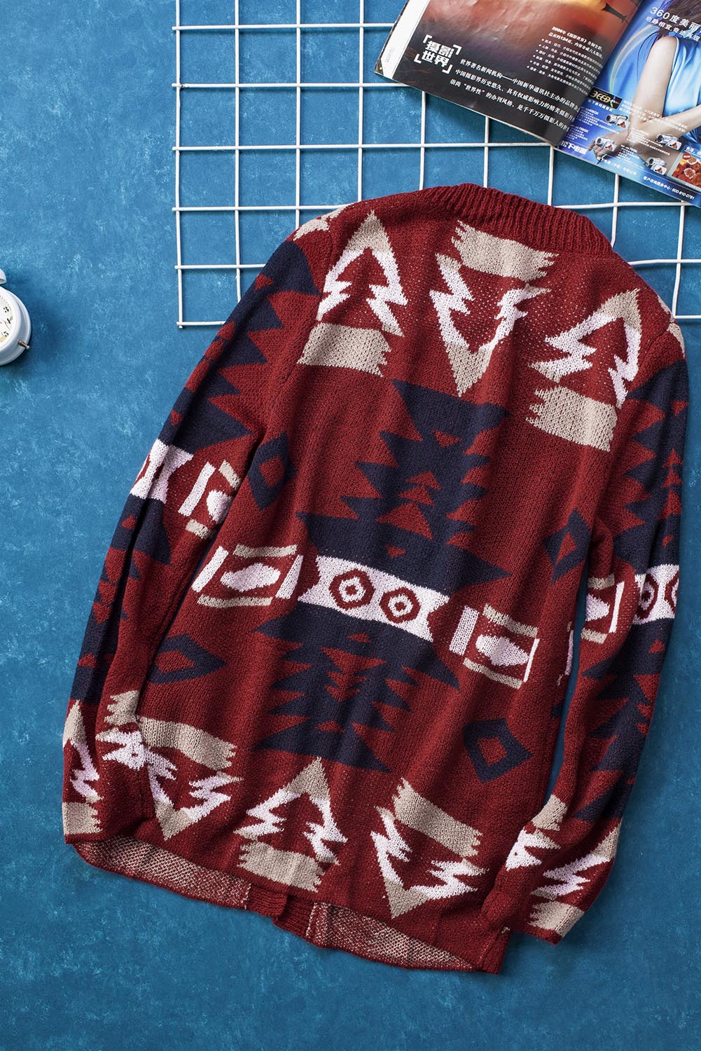 Moraga Pocketed Aztec Cardigan