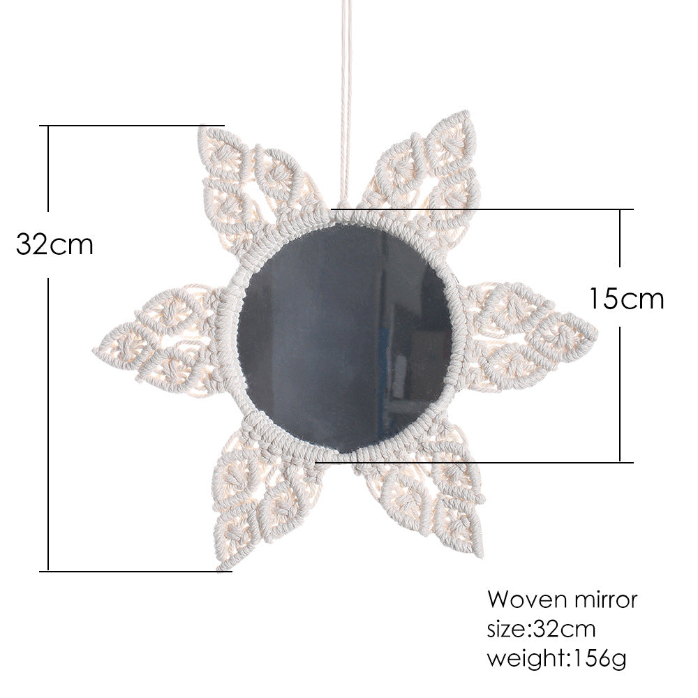 New Bohemian Braided Leaves Feather Handwoven Tapestry