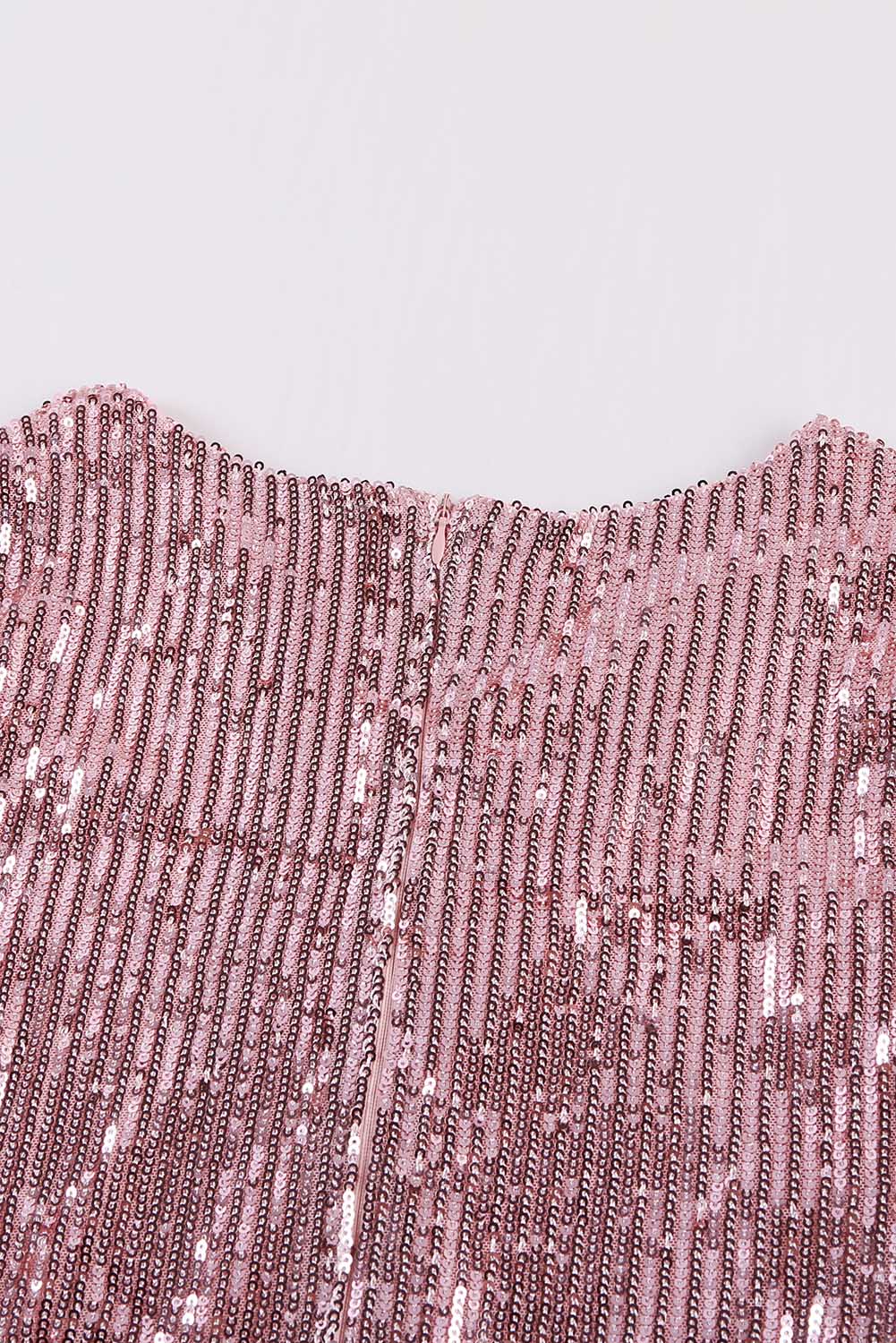 Sequin Fringe Sleeve Party Maxi Evening Dress