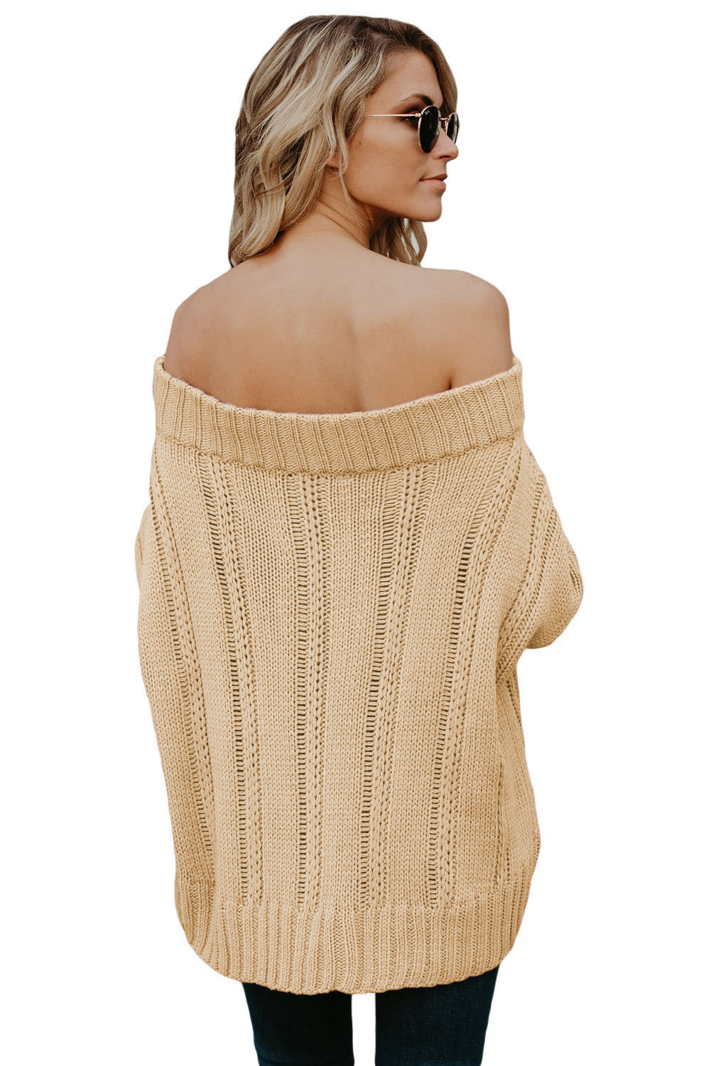 Off The Shoulder Winter Sweater