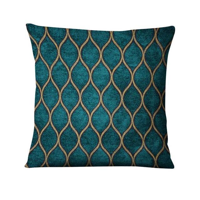 Peacock Feather Art Design Digital Printed Pillowcase