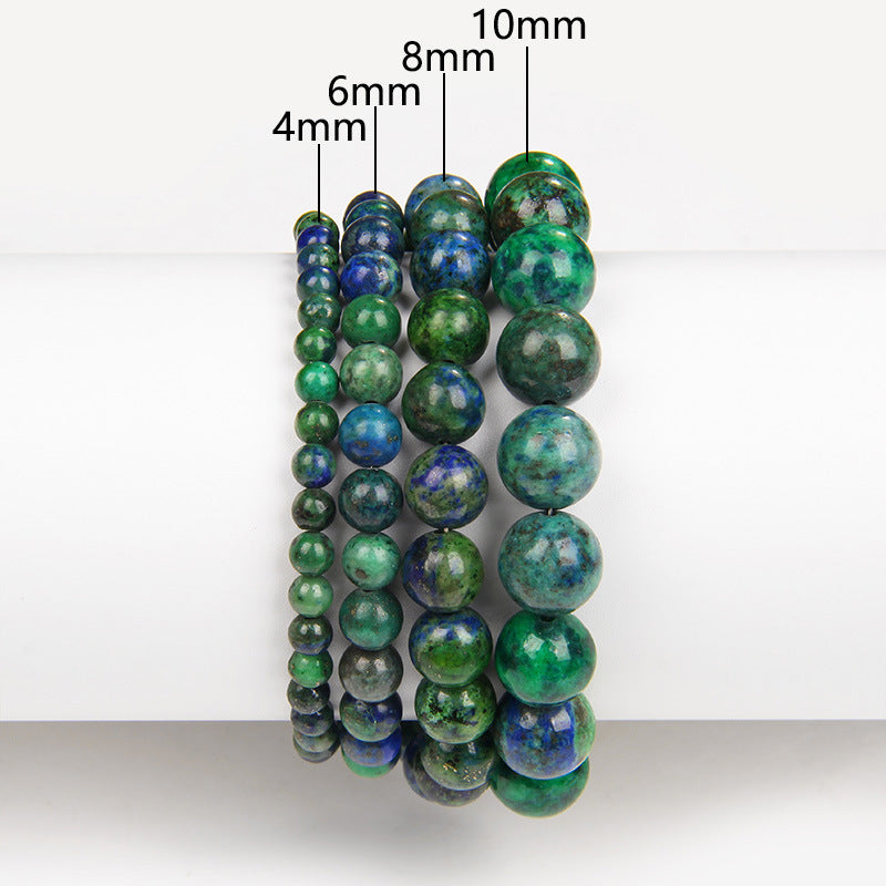 Natural Stone Volcanic Stone Purple Mica Red Agate Crystal Lapis Lazuli Bracelet