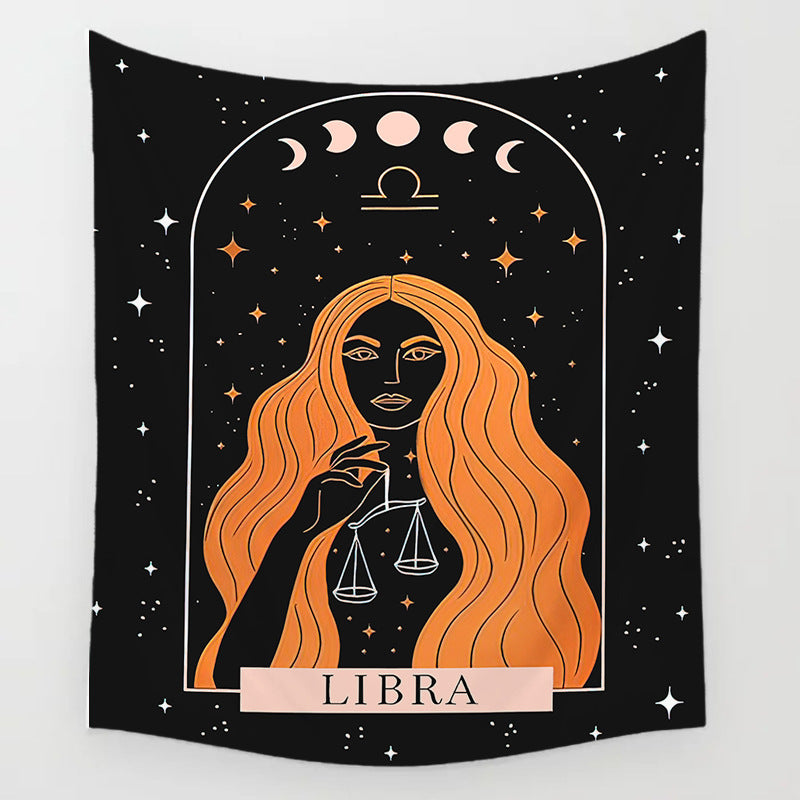 The Background Of The Sun Moon And Stars Decorates The Room Tapestry