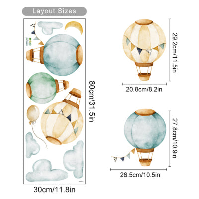 Boho Large African  Wild Animals Tropical Tree Wall Sticker