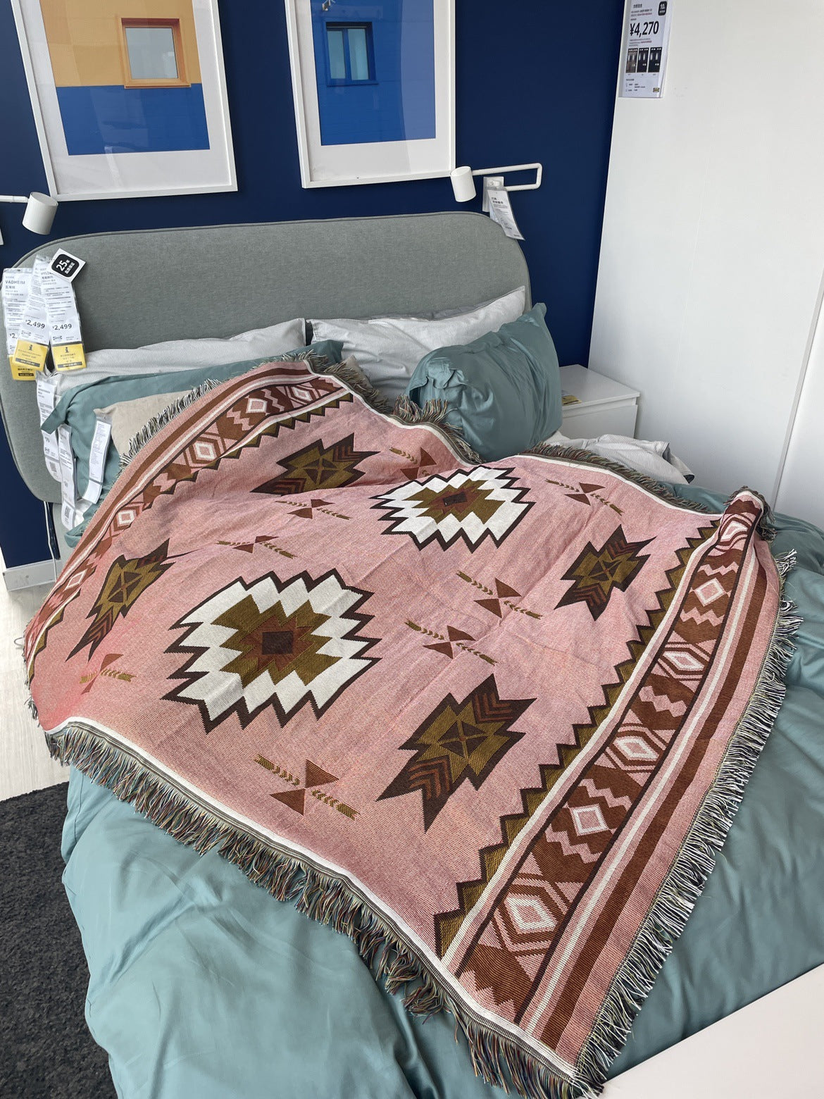 Kashgar Style Bohemian Blanket Ethnic Style Fabric Blanket