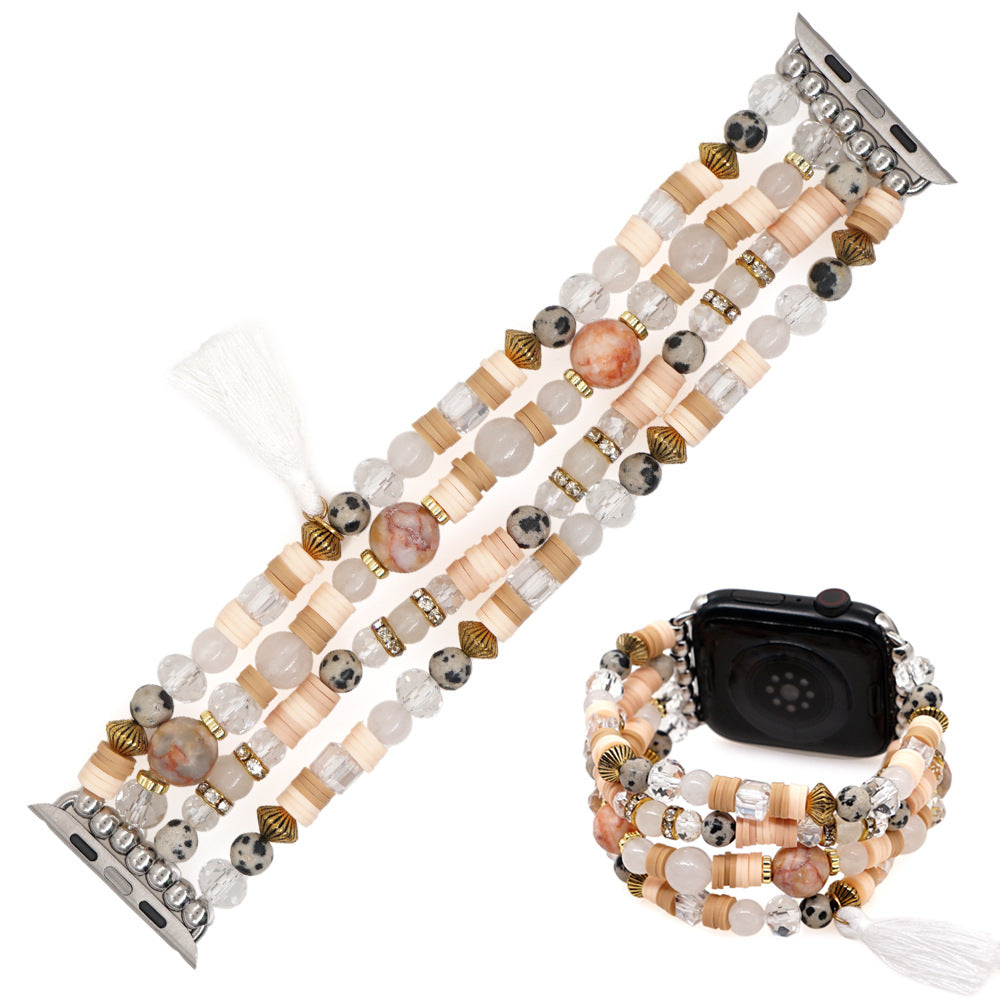 Boho Semi-Precious Stone Statement Beaded Strap