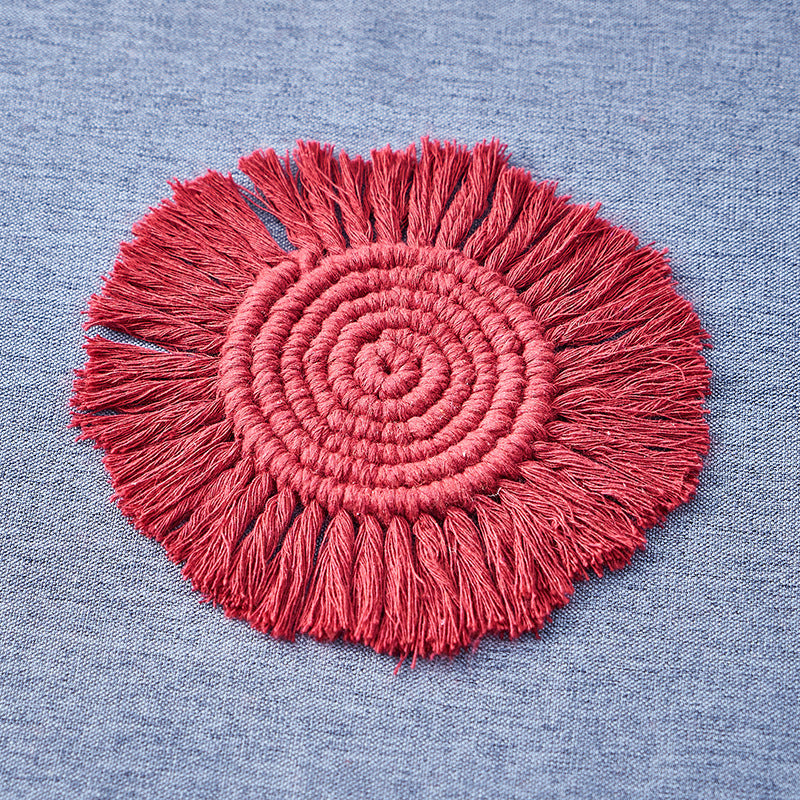 Nordic Hand-woven Cotton Decoration Coaster