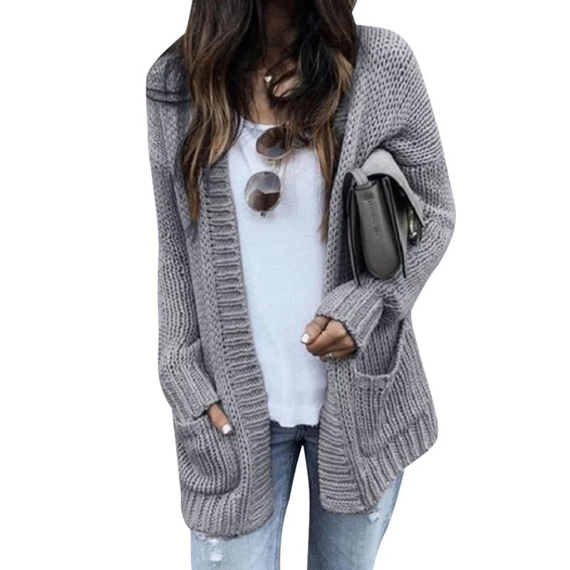 Long sleeve cardigan sweater