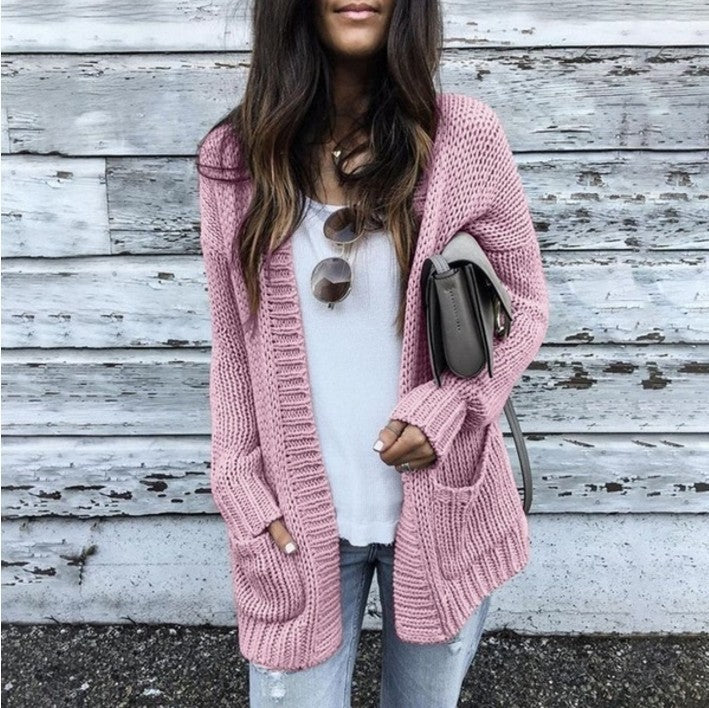 Long sleeve cardigan sweater